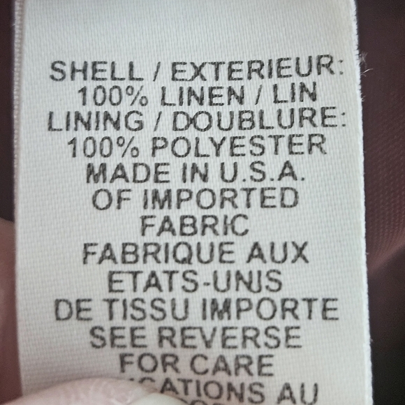 Talbots Linen Floral Brown Button Front Jacket Shirt Size 14 Fall Academia - Picture 6 of 12